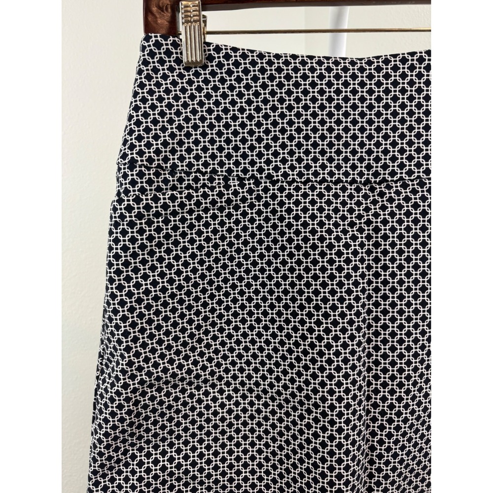 S.C. & CO. Womens Black White Geometric Chain Link Print Skort Size Medium M - Picture 3 of 8